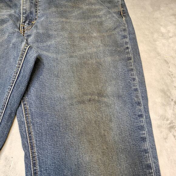 Levis 541 Jeans Mens 38x28 Medium Wash Denim Stretch Straight Leg Thrashed - Picture 7 of 12